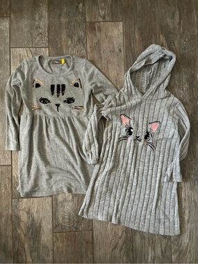 Girls Cat Dress Bundle Size 4/5 & 5